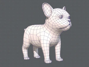 dog base cartoonv03 3D Model