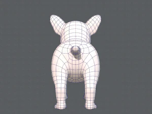 dog base cartoonv03 3D Model