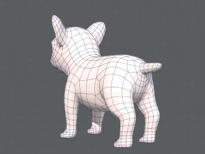 dog base cartoonv03 3D Model