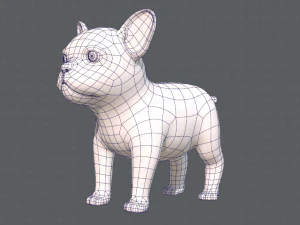 dog base cartoonv03 3D Model