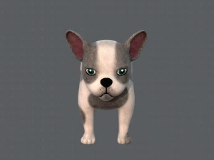 dog base cartoonv03 3D Model