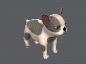 dog base cartoonv03 Modello 3D