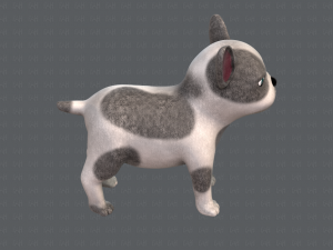 dog base cartoonv03 Modello 3D