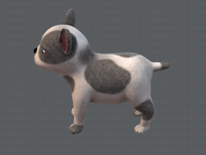 dog base cartoonv03 Modello 3D