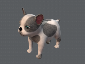 dog base cartoonv03 Modello 3D
