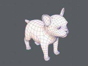 dog base cartoonv03 Modello 3D
