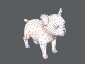 dog base cartoonv03 3D Model
