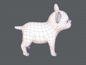 dog base cartoonv03 Modello 3D