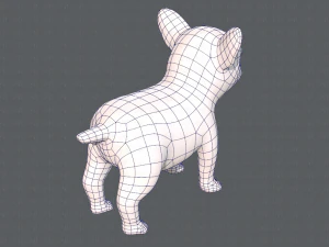 dog base cartoonv03 3D Model