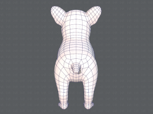 dog base cartoonv03 Modello 3D