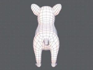 dog base cartoonv03 3D Model