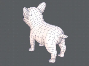 dog base cartoonv03 3D Model