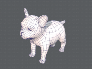 dog base cartoonv03 Modello 3D