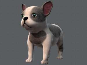 dog base cartoonv03 Modello 3D