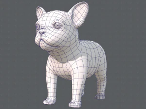 dog base cartoonv03 3D Model