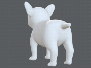dog base cartoonv03 Modello 3D
