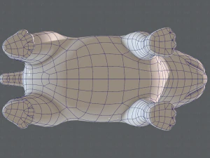 dog base cartoonv03 3D Model
