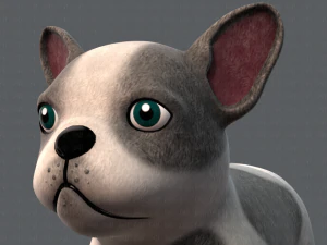 dog base cartoonv03 3D Model