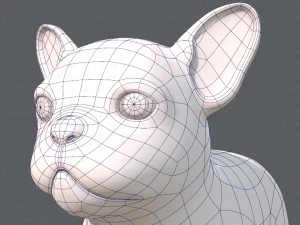 dog base cartoonv03 3D Model