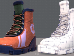 shoes cartoonv30 3D मॉडल