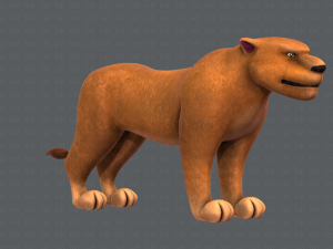 lion v01 3D 模型