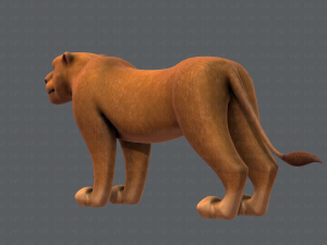 lion v01 3D 模型
