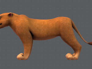 lion v01 3D 模型