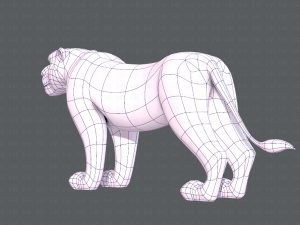 lion v01 3D 模型