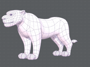lion v01 3D 模型