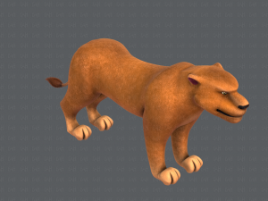 lion v01 3D 模型