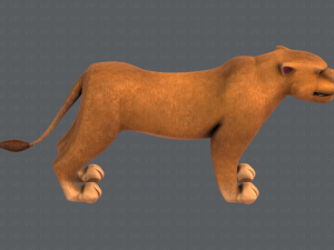lion v01 3D 模型