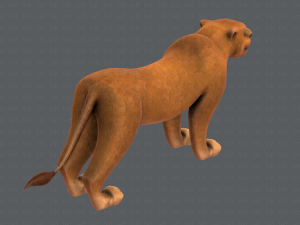 lion v01 3D 模型