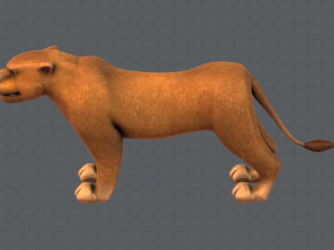 lion v01 3D 模型