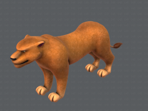 lion v01 3D 模型