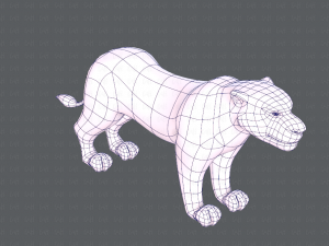 lion v01 3D 模型