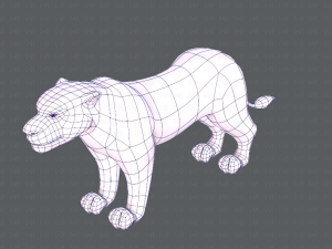 lion v01 3D 模型