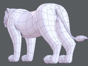 lion v01 3D 模型