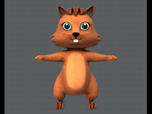 squirrel v01 3D 모델