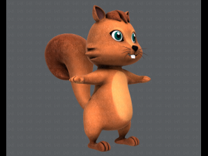 squirrel v01 3D 모델