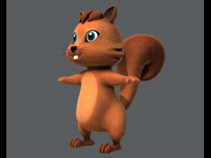 squirrel v01 3D 모델