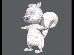 scoiattolo v01 Modello 3D