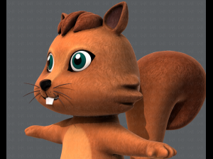 squirrel v01 3D 모델