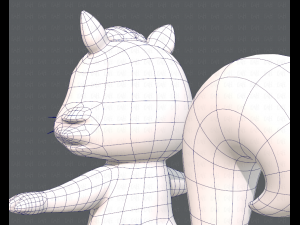 squirrel v01 3D 모델