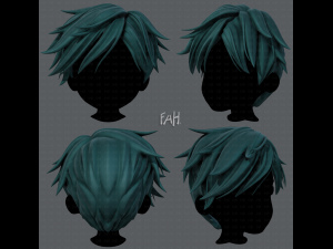 3d hair style for boy v43 Modelo 3D