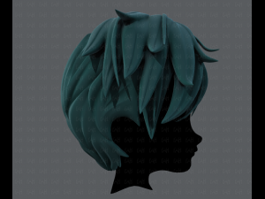 3d hair style for boy v43 3D 模型