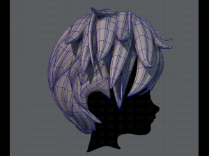 3d hair style for boy v43 3D 模型