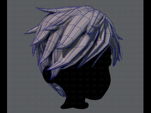 3d hair style for boy v43 3D 模型