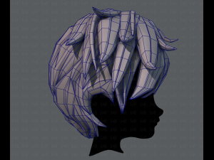 3d hair style for boy v43 3D 模型