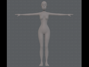 base mesh woman 15 3D Model