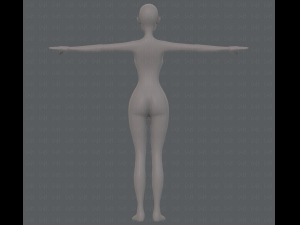 base mesh woman 15 3D Model